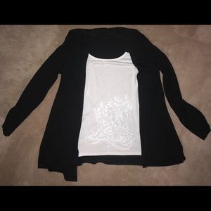 AB Studio combo blouse and cardi